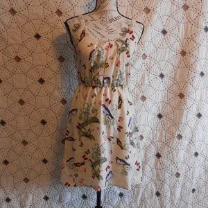 EUC maurices Bird Print Lined Tank Dress XS